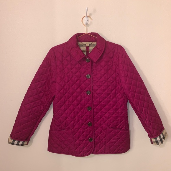 Burberry Jackets & Blazers - Pink Burberry quilted jacket